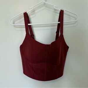 Red Aerie cropped athletic top
